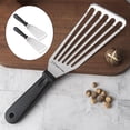 thumbnail image 3 of Slotted Fish Spatula Large Heat Resistant Fish Flippers Fish Turner for BBQ Cooking Gifts L Handle, 3 of 9