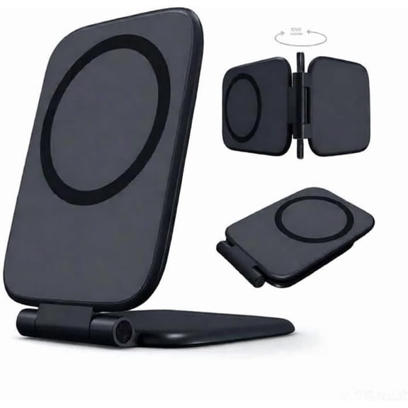 Ultra thin 270° foldable magnetic car phone mount, ultra slim shockproof magnetic phone holder with strong magnet, adjustable for windshield and dashboard, for iphone 16 15 14 pro max
