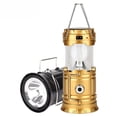 thumbnail image 2 of Lanterne de Camping à LED Solaire avec Design Extensible, Poignée Portable et Double Contrôle – Éclairage Extérieur Durable pour Tentes, Randonnées et Aventures (Or), 2 of 6