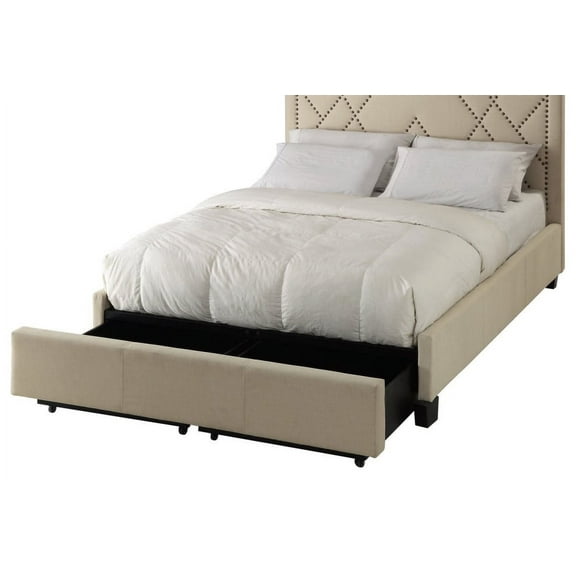 Modus Geneva Full Vienne Storage Bed, Powder