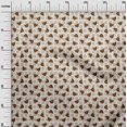 thumbnail image 3 of oneOone Georgette Viscose Brown Fabric Utensils Cup Sewing Craft Projects Fabric Prints By Yard 42 Inch Wide, 3 of 4