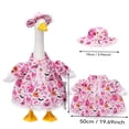 thumbnail image 4 of Halloween Porch Goose Outfit, Pink Pumpkin Ghost Costume Kit, Spooky Seasonal Outfit Accessories Suitable for 23 Inch Large Porch Goose Statue, 4 of 6