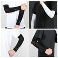thumbnail image 3 of Anuirheih Arm Sleeves for Men Women, 1 Pair UV Sun Protection Long Sleeves Cover Sleeves to Cover Arm Sleeves Cooling(Black,XXL), 3 of 6