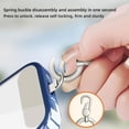thumbnail image 6 of Zinc Alloy Phone Tether Tab with Double Spring Buckle, 360° Rotation Anti-Entanglement for Cellphone Use, 6 of 8