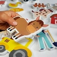 thumbnail image 3 of Buddy & Barney: Farm Bath Time Stickers - 19 Reusable Foam Stickers, Mesh Storage Bag, Animal Scene, Fun Tub & Water Toy, Toddlers & Kids Age 3+, 3 of 5