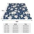 thumbnail image 3 of Bixox Fleece Blanket Lilies Flowers Pattern Super Soft Double-Sided Microfiber Flannel Blanket for Sofa, Bed, Couch, Suitable for All Seasons -, 3 of 5