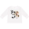 thumbnail image 3 of Inktastic I'm Three-cowgirl Riding Horse Birthday Girls Long Sleeve Toddler T-Shirt, 3 of 5