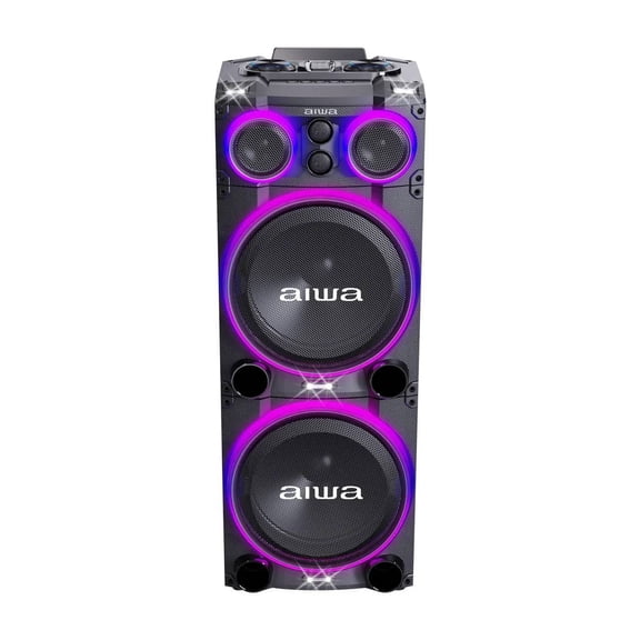 Bocina Doble 4000w Pmp Awpoc15 Aiwa Color Negro