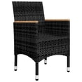 thumbnail image 5 of vidaXL 5 Piece Garden Dining Set Black, 5 of 5
