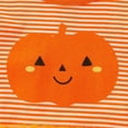 thumbnail image 5 of Meresysid Toddler Infant Kids Fall New Girls Long-sleeved Dress Wind Cute Pumpkin Print Mesh Princess Skirt Orange, 5 of 7