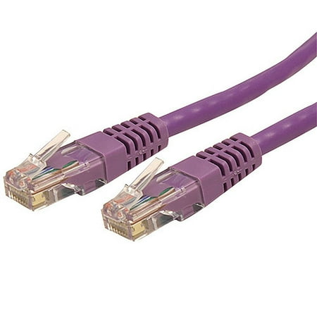 25' Cat6 Shield - Startech Cat6 Purple Molded RJ45 UTP Gigabit Patch Cable, 25'