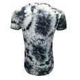thumbnail image 1 of Camiseta de diario unisex para hombre, blusa informal de manga corta con gráfico teñido anudado Pompotops oipoqjl6573, 1 of 3