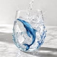 thumbnail image 5 of VORJELT Artisanal 2D Shark & Octopus Stemless Wine Glass - Intricate Handcrafted Borosilicate Glass for Coastal Decor, Perfect for Cocktails, Iced Coffee, and Unique Gift for Ocean Lovers C, 5 of 7