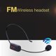 thumbnail image 2 of Auriculares con micrófono inalámbrico FM portátil negro, radio megáfono para guías turísticos, enseñanza, reuniones, conferencias, suministros, 2 of 5