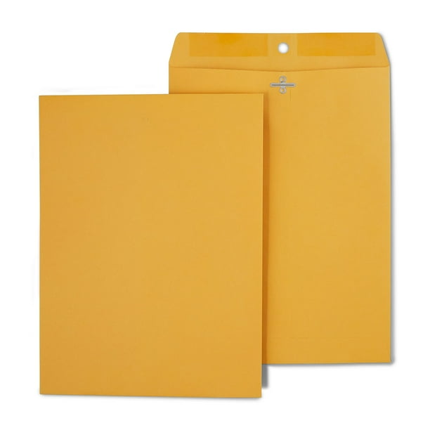Staples Brown Kraft Clasp Envelopes 9" x 12" 250/Box 487493