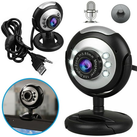 Webcam for Streaming Built in Microphone, EEEkit USB Computer Web Camera for Chatting Gaming Live Video Skype, Web Cam Compatible with PC