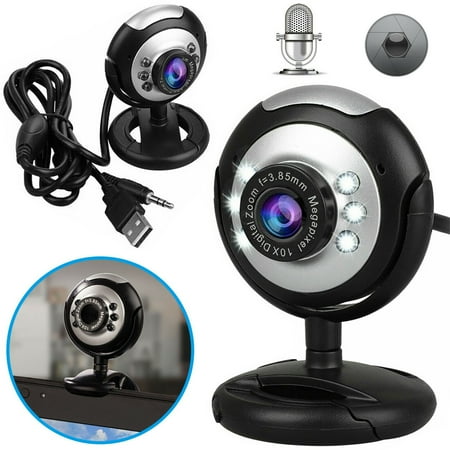 Linux Web Cam Webcam for Streaming Built in Microphone, EEEkit USB Computer Web Camera for Chatting Gaming Live Video Skype, Web Cam Compatible with PC Desktop ()
