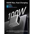 thumbnail image 4 of Cargador UGREEN Nexode Pro 100W GaN USB C de 5 puertos con pantalla, 4 of 8