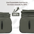 thumbnail image 2 of New York Xpress 26" Softside Expandable Luggage Medium Checked Suitcase with Spinner Wheels & TSA Lock, Grey - 8809, 2 of 8