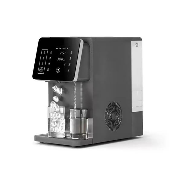 3-in-1 Ice Maker & Water Dispenser: Countertop Home Appliance with Instant Heating/Cooling