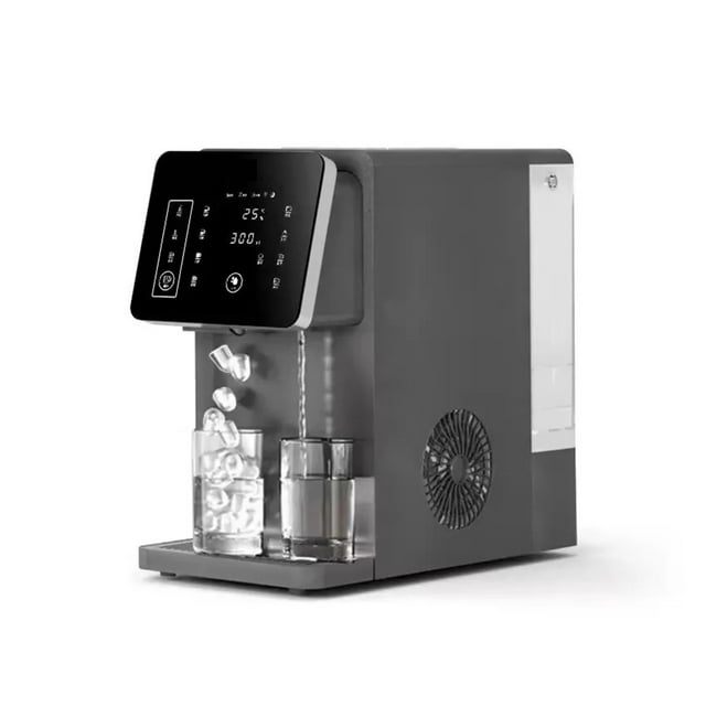3-in-1 Ice Maker & Water Dispenser: Countertop Home Appliance with Instant Heating/Cooling