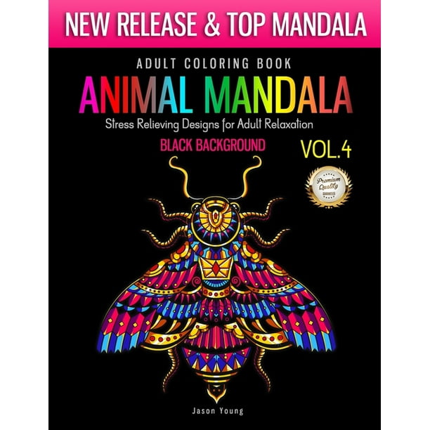 Download Sacred Mandala Designs And Patterns Coloring Books For Adults Adult Coloring Book Animal Mandala Stress Relieving