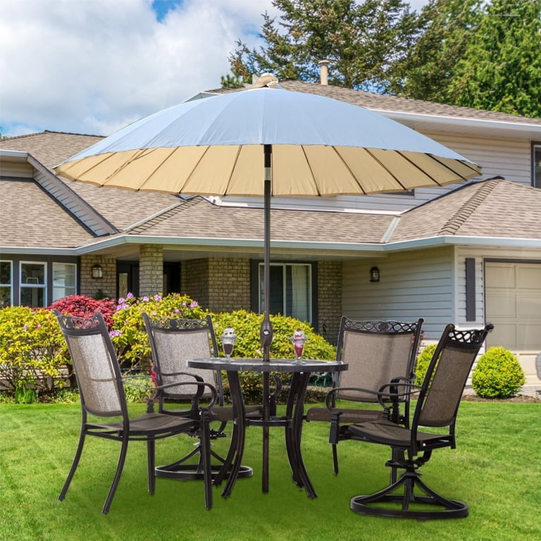 all aluminum patio umbrellas California Patio Umbrella Quick Ship Sun Master Series 9 Foot Octagon  Market Aluminum Patio Umbrella with Crank Lift System | GSCUF908