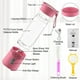 thumbnail image 4 of Licuadora portátil COKUNST 530 ml, recargable por USB, 6 cuchillas, rosa, 4 of 7