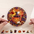 thumbnail image 7 of Halloween Acrylic Puzzle Suncatcher - 8 Inch Stained Glass Window Hanging Ornament for Car Halloween Tree Porch Patio Decor Spooky Gift, 7 of 7