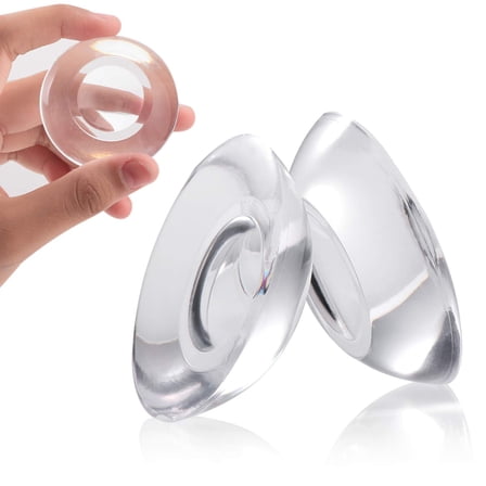 Silicone Door Bumper Wall Protector (9pk), Self Adhesive Clear Door Stopper Knob Pads