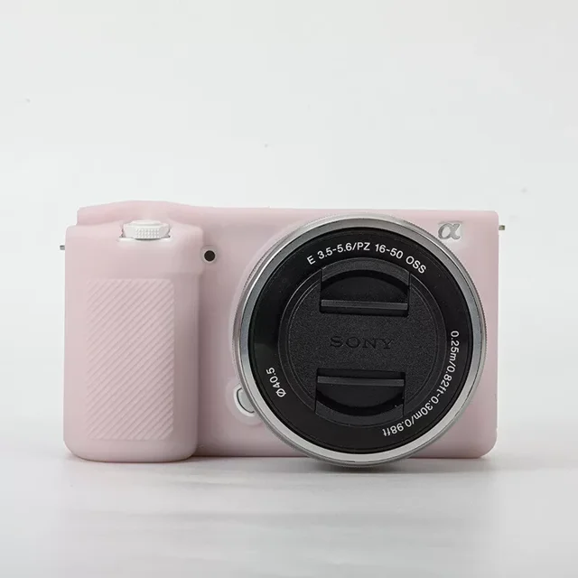 GadgetCom Coque de Remplacement Compatible avec Sony ZV-E10 ZVE10, Housse de Protection en Silicone pour Appareil Photo