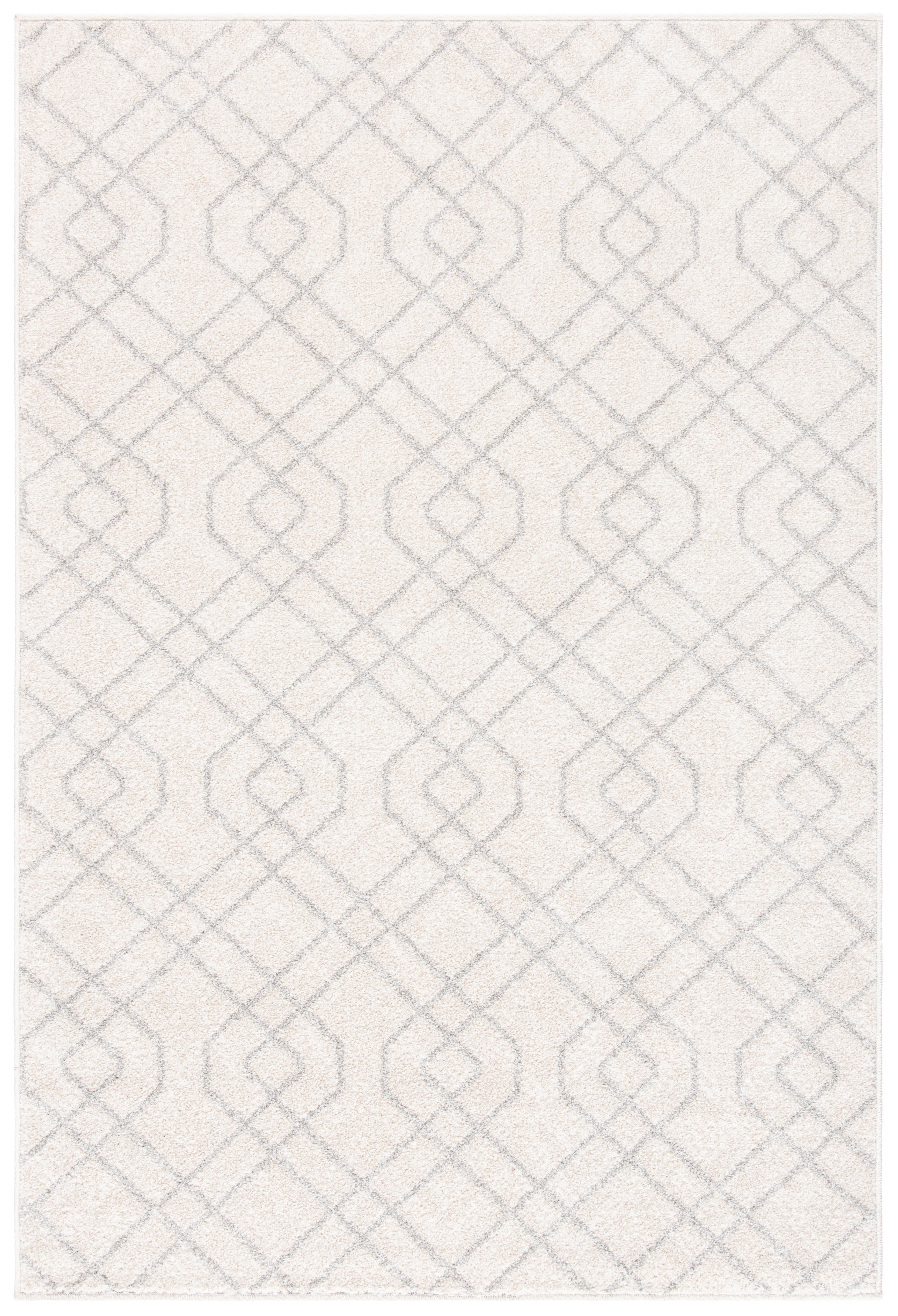 Safavieh Amherst Roseann Geometric Area Rug, Ivory/Light Gray, 4' x 6'