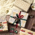 thumbnail image 5 of Christmas Wrapping Paper Roll Birthday Girl Boy Snowflake Snowman Red Truck Christmas Tree Wrap Paper for Holiday Party Celebration, 4 Rolls, 58"x23" Per Roll, 5 of 8