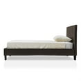 thumbnail image 3 of FOA Marc Espresso Twin Faux Leather Bed with 10" Memory Foam Mattress, 3 of 9