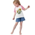 thumbnail image 4 of RXIRUCGD 2025 Vêtements d'Été pour Enfants Tout-Petits Garçons Filles Mode Mignon Col Rond Imprimé Manches Courtes Haut, 4 of 6