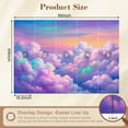 thumbnail image 3 of Enchanted Forest Wallpaper Dreamy Pastel Sky Soft Clouds Rainbow Hues Peel and Stick Wall Murals 69"H x 96"W Removable PVC Wall Paper Self-Adhesive Wall Paintings for Bedroom Living Room, 3 of 7