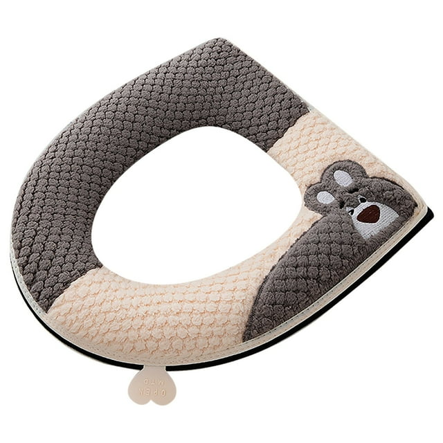 Coussin de Siège de Toilette avec Boucle Adhésive Petits Oursons Coussin de Siège de Toilette avec Poignée Coussin de Siège de Toilette Anneau de Siège de Toilette