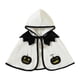 thumbnail image 1 of Capa poncho con capucha de calabaza para niños, disfraz de Halloween, bata para niños y niñas Blanco, 1 of 9