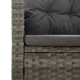 thumbnail image 6 of vidaXL Patio Furniture Reclining Sectional Sofa with Cushions Poly Rattan, 6 of 14