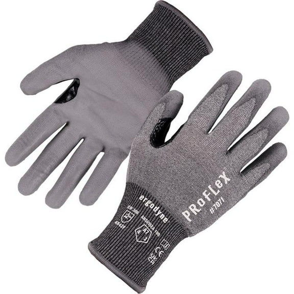 Proflex 7071 Ansi A7 Pu Coated Cr Gloves, Gray, X-large, Pair, Ships In 1-3 Business Days
