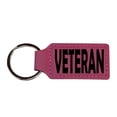 thumbnail image 3 of Keychain - Rectangle - Veteran - Leather, 3 of 4