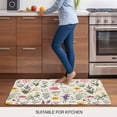thumbnail image 5 of Spring Botanical Door Mat&nbsp;Indoor Outdoor Entrance, Non Slip Rug for Kitchen Bathroom Entryway Rug, Colorful Cottagecore Blooms Flower Washable Doormat Floor Mat 20x31.5 Inch, 5 of 8