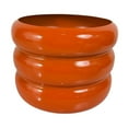 thumbnail image 2 of oshhni Iron Plant Pot 10.6 inch Flower Pot Metal Planter for New Year Decor Bedroom Orange, 2 of 9