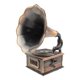 LOGOFUN Mini Retro Phonograph Set - Working Sound, Miniature Gramophone For Dollhouse Or Desk Decor (1.7"x1.3" & 2.3"x1.1") 9 thumbnail image