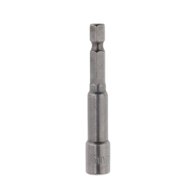 Destornillador de Tuerca Hexagonal de 1/4' Adaptador de Enchufe de Vástago Hexagonal Broca de Imán de Potencia DIY 6 mm Shamjiam Adaptador de enchufe