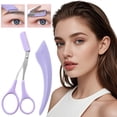 thumbnail image 4 of Eyebrow Eyebrow Trimming Scissors With Eyebrow Comb Comb Beginner Lazy Eyebrow Crescent Eyebrow Trimming Safety Tool, 4 of 6