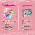 thumbnail image 3 of TECHNOK Kids Play Kitchen Accessories - 49 Pcs Play Dishes Cookware Set - Large Toy Pots and Pans for Kids Kitchen Pretend Dishes - Play Food Set - Cooking Utensils - Toy Cooking Set, 3 of 8