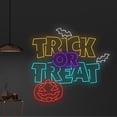 thumbnail image 2 of Handmadetneonsign Custom Trick Or Treat Neon Sign, Halloween LED Light, Halloween Pumpkin LED Sign, 2 of 5