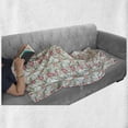 thumbnail image 6 of Lily Soft Flannel Fleece Throw Blanket, Hand Drawn Ornamental Blossoming Flowers Feminine Romantic Spring Lily Composition, Cozy Plush for Indoor and Outdoor Use, 50" x 60", Multicolor, by Ambesonne, 6 of 6