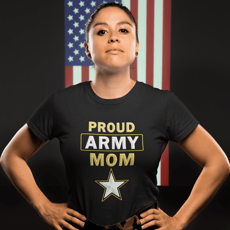 Womens Vintage Army Mom American Flag Tshirt Mothers Day Gift Shirt Womens Vintage Army Mom American Flag Tshirt Mothers Day Gift Shirt